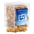 Peanuts in a Clear Acrylic Square Box