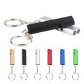 MOQ50 Aluminum Alloy Survival Whistle With Keychain