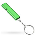 MOQ50 Aluminum Alloy Survival Whistle With Keychain