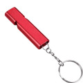 MOQ50 Aluminum Alloy Survival Whistle With Keychain