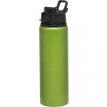 25 oz. Aluminum Metallic Sports Bottle With Snap Lids