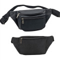 Heather Triple Zipper Fanny Pack