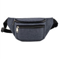 Heather Triple Zipper Fanny Pack