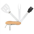 5 Piece BBQ Multi-Tool Spatula Fork Brush