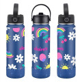 27 oz. Stainless Steel Water Bottle / Silicone Bottom Sleeve