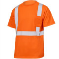 Breathable Class 2 Safety Hi Vis Reflective T-Shirt W Pocket