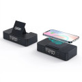 EchoPower Dual Speaker Wireless Clock: 15W Charging & Phone 