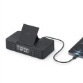EchoPower Dual Speaker Wireless Clock: 15W Charging & Phone 