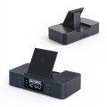 EchoPower Dual Speaker Wireless Clock: 15W Charging & Phone 