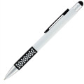Click Honey Comb Soft Touch Rubber Metal Pen