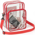 PVC Crossbody Messenger Stadium Clear Bag