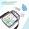 PVC Crossbody Messenger Stadium Clear Bag
