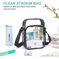 PVC Crossbody Messenger Stadium Clear Bag
