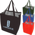 Non-Woven Insulated zipper Grocery Tote Bag (13"X15"X9")