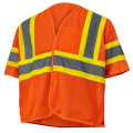 Hi Vis Reflective Tape Mesh Class 3 Safety Hook & Loop Vest
