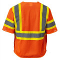 Hi Vis Reflective Tape Mesh Class 3 Safety Hook & Loop Vest