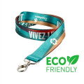 rPET Dye-Sublimated Eco-friendly Lanyard w/ Buckle Release