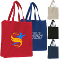 12 Oz. Cotton Canvas Jumbo Shopper Tote Bag With Gusset