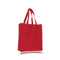 12 Oz. Cotton Canvas Jumbo Shopper Tote Bag With Gusset