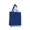 12 Oz. Cotton Canvas Jumbo Shopper Tote Bag With Gusset