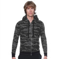 USA Made Unisex Triblend Full Zip Camo Hoody