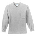 Port & Company® Tall Long Sleeve Essential Pocket Tee