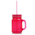 15 oz. Colored Mason Jars with Straw