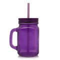 15 oz. Colored Mason Jars with Straw