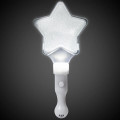 9" White Light Up Star Wand