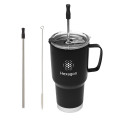 20 Oz. Fulton Stainless Steel Mug With Straw