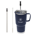 20 Oz. Fulton Stainless Steel Mug With Straw