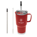20 Oz. Fulton Stainless Steel Mug With Straw