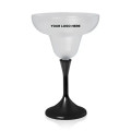 10 oz. LED Margarita w/ Black Stem & Frosted Top