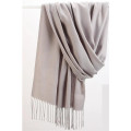 Custom Warm Solid Color Scarf with Tassels (79"L x 28"W)
