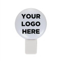 Light Up White Circle Clip-On