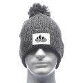 Mauna Knitted Patch PomPom Beanies