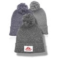 Mauna Knitted Patch PomPom Beanies