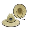 Natural Straw Hats with Patch