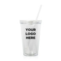 Light Up Travel Cup with Lid and Straw