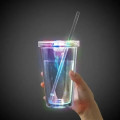 Light Up Travel Cup with Lid and Straw
