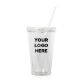 Light Up Travel Cup with Lid and Straw
