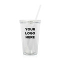 Light Up Travel Cup with Lid and Straw