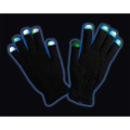 Black light up gloves
