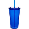 20 oz. Double Wall Acrylic Tumbler With Straw