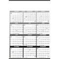 Triumph® Calendars Black & White Time Management Span-A-Y...