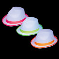 White Fedora With Neon Trim