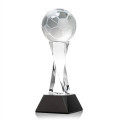 Soccer Ball Award on Langport Base - Black
