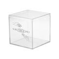 4" x 4" x 4" Clear Plastic Box