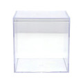 4" x 4" x 4" Clear Plastic Box