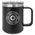 15 oz Polar Camel® Stainless Steel Insulated Coffee Mug